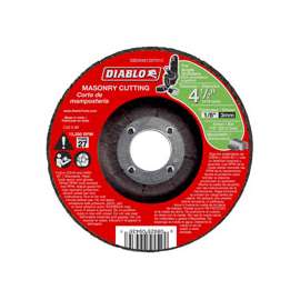 Diablo DBD045125701C Cut-Off Wheel, Aluminum Oxide, 4-1/2 in Dia