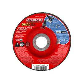Diablo DBD045125X01F Cut and Grind Wheel, Aluminum Oxide, 4-1/2 in Dia