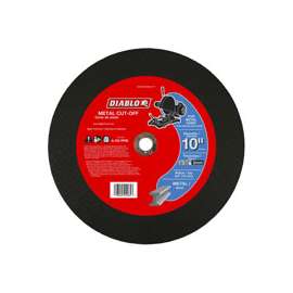 Diablo DBD100093L01F Cut-Off Disc, Aluminum Oxide, 10 in Dia