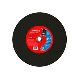 Diablo DBD140109A01F Cut-Off Wheel, Aluminum Oxide, 14 in Dia