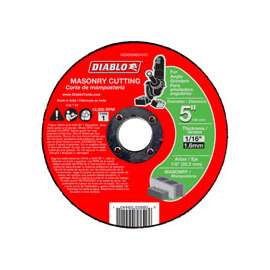 Diablo DBD050063101C Cut-Off Wheel, Aluminum Oxide, 5 in Dia