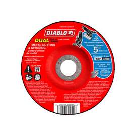 Diablo DBD050125X01F Cut and Grind Wheel, Aluminum Oxide, 5 in Dia
