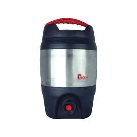 Bubba 1953387 Sport Water Jug, 128 oz Capacity, Plastic, Charcoal/Red