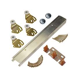 Johnson Hardware 2200482D Bypass Door Hardware Set, For 50 lb Sliding Doors
