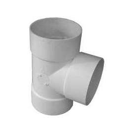 GENOVA 400 Series S41430 Bullnose Tee, 3 in Run, Hub Run Connection, 3 in Branch, Hub Branch Connection