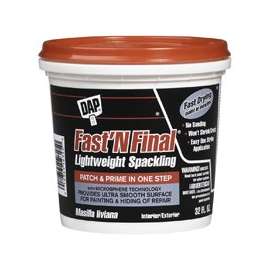 DAP 12140 Spackling Paste White, 0.5 pt Tub