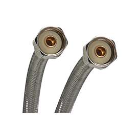 Fluidmaster B4F12 Water Supply Connector, 1/2 in FIP, 1000 psi, Polymer/Stainless Steel