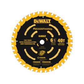 DeWALT PRECISIONFraming DW9196 Saw Blade, 6-1/2 in Dia, Carbide Cutting Edge, 5/8 in Arbor, Carbide