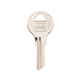 Hy-Ko 11010AP4 Key Blank, Brass, Nickel Plated