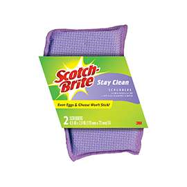 Scotch-Brite 202 Clean Rinse Scrubber, 4-1/2 in L, 2.7 in W