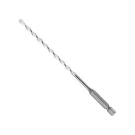Bosch MP02 Jobber Bit Drill Bit, Twist Flute, 4 in L Flute, Hex Shank, 2 in L Shank, 1/4 in Dia Shank