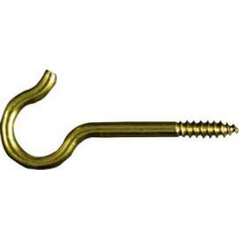 3PK #8 BRS Ceiling Hook