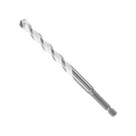 Bosch MP12 Jobber Bit Drill Bit, Twist Flute, 4 in L Flute, Hex Shank, 2 in L Shank, 1/4 in Dia Shank