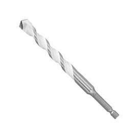 Bosch MP16 Jobber Bit Drill Bit, Twist Flute, 4 in L Flute, Hex Shank, 2 in L Shank, 1/4 in Dia Shank