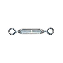 ProSource Eye-With-Eye Turnbuckle, 6-11/16 In Closed, 9 In Take, Zinc Die Cast Housing, Steel Eye Bolt