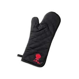 Weber 6532 Barbecue Mitt, One-Size, Cotton, Black/Red