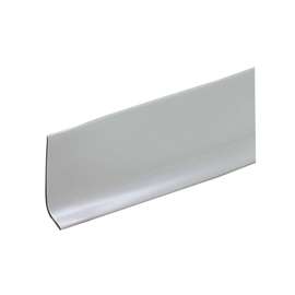M-D 75671 Wall Base, 4 ft L, 2-1/2 in W, Vinyl, Silver