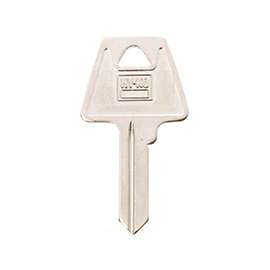 Hy-Ko 11010AM6 Key Blank, Brass, Nickel Plated