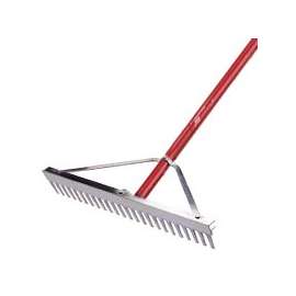 RAZOR-BACK 63136 Landscape Rake, 24-Tine, Aluminum Handle