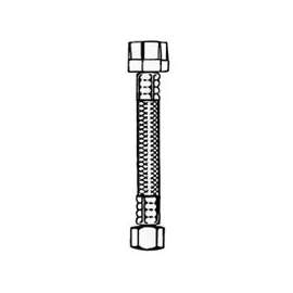 Plumb Pak EZ Series PP23845 Toilet Supply Tube, 1/2 in Compression Inlet, 7/8 in Ballcock Outlet, 20 in L