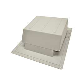 Master Flow IR65G Roof Louver, 11-3/4 in L x 10-3/4 in W Rough Opening, Resin, Gray