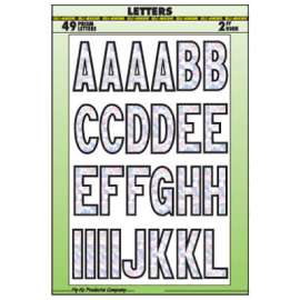 2" SLV Back Letter Set