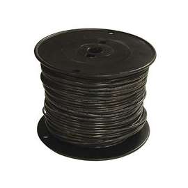 Southwire 14BK-STRX500 Stranded Building Wire, 14 AWG, 500 ft L, Black Nylon Sheath