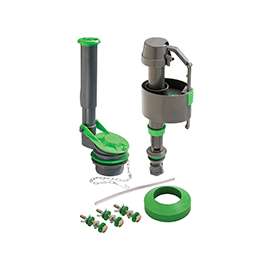 Keeney K830-16BX Adjustable, Floatless Toilet Tank Repair Kit, Plastic, Gray/Green