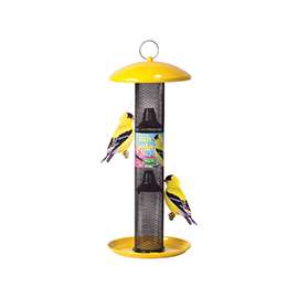 Perky-Pet NO/NO YSSF00346 Wild Bird Feeder, 1.5 lb Seed, Metal, Yellow