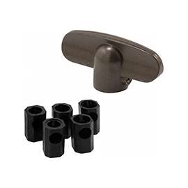 Prime-Line H 3893 Tee Handle, Zinc, Painted