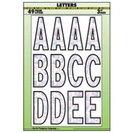 3" SLV Back Letter Set