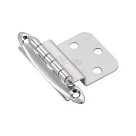 Amerock BPR341726 Cabinet Hinge, Steel, Polished Chrome
