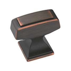 Amerock BP53029ORB Cabinet Knob, 1-3/16 in Projection, Zinc, Oil-Rubbed Bronze