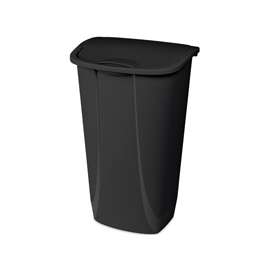 Sterilite 10939006 Waste Basket, 11 gal Capacity, Plastic, Black