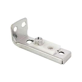 Prime-Line N 6543 Adjustable, Bottom Bi-Fold Door Pivot Bracket, Steel, Zinc