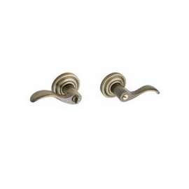 Schlage Accent F51A ACC 609 Entry Lever Lockset, Keyed Different Key, 2 Grade, Brass, Antique Brass