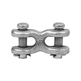 Campbell T5423302 Clevis Link, 7/16 x 1/2 in, 9200 lb Weight Capacity, Steel, Zinc