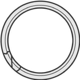 100PK5/8"Split Key Ring