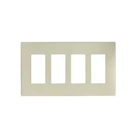 Eaton Wiring Devices ASPIRE 9524 Series 9524DS Mid-Size Wallplate, 4-Gang, Polycarbonate, Desert Sand