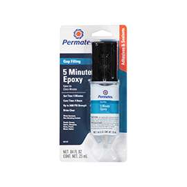 Permatex 84101 Gap Filling Epoxy, Amber, 0.84 oz Syringe