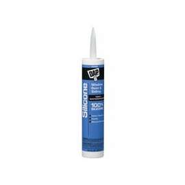 All-Purpose 100% Silicone Rubber Sealants, 10.1 oz Canister, Clear