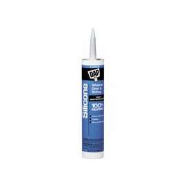 All-Purpose 100% Silicone Rubber Sealants, 10.1 oz , Aluminum
