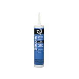 All-Purpose 100% Silicone Rubber Sealants, 10.1 oz , White