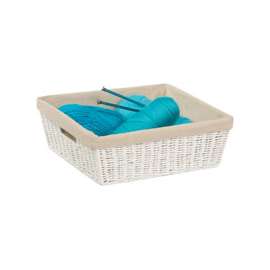 Honey-Can-Do STO-03559 Storage Basket, Paper, White