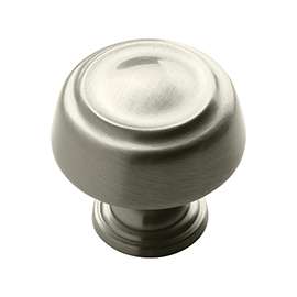 Amerock BP53700G10 Cabinet Knob, 1-3/16 in Projection, Zinc, Satin Nickel