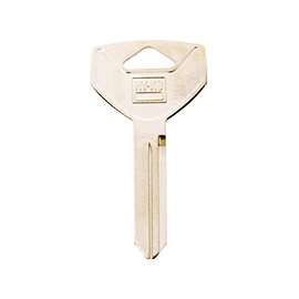HY-KO 11010Y154 Key Blank, Brass, Nickel, For Chrysler Vehicle Locks