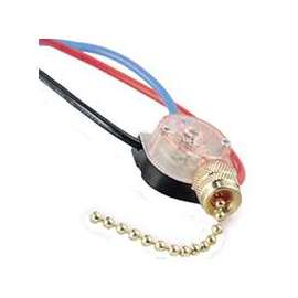 GB GSW-39 Pull Chain Switch, 125/250 VAC, 2-Pole