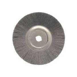 Narrow Face Crimped Wire Wheel, 12 in D, .006 Steel, 1 1/4 in Arbor