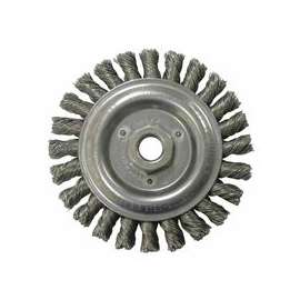 Roughneck Stringer Bead Wheel, 6 in D x 3/16 in W, .02 Steel Wire, 12,500 rpm