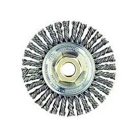 Roughneck Stringer Bead Wheel, 6 in D x 3/16 in W, .02 Steel Wire, 12,500 rpm